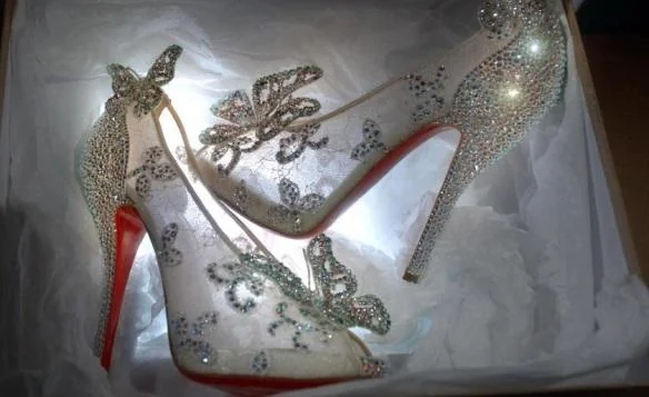 Designer heels front view - designer heels inspired by fairytales