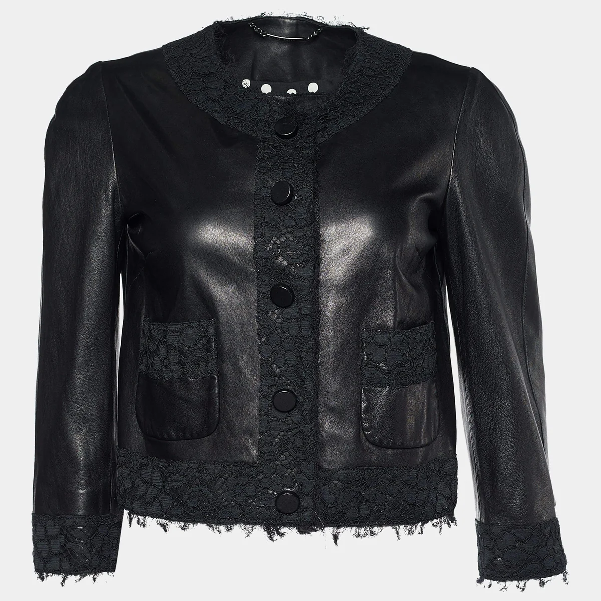 Leather Jacket front view - designer leather jackets