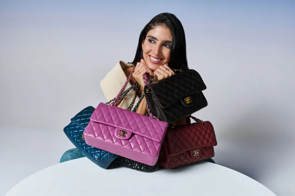 Louis Vuitton, Chanel, Hermès, Gucci, Prada, Dior Pre-owned luxury handbags front view - Mother&rsquo;s Day luxury handbag gif