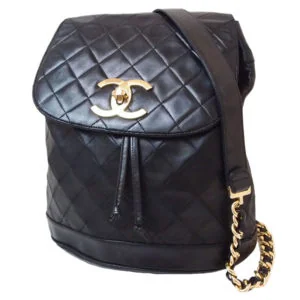 Chanel Vintage Chanel Classic Flap Bag front view - vintage Chanel bags