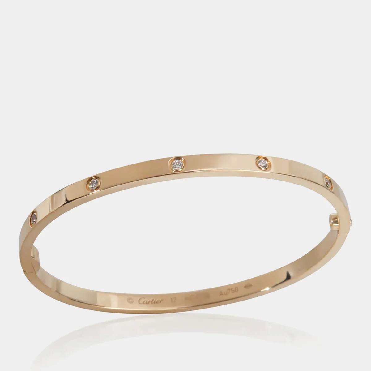 Cartier Cartier fine jewelry (Love Bracelet, Trinity Ring, Juste un Clou, etc.) side view - does cartier jewelry hold it
